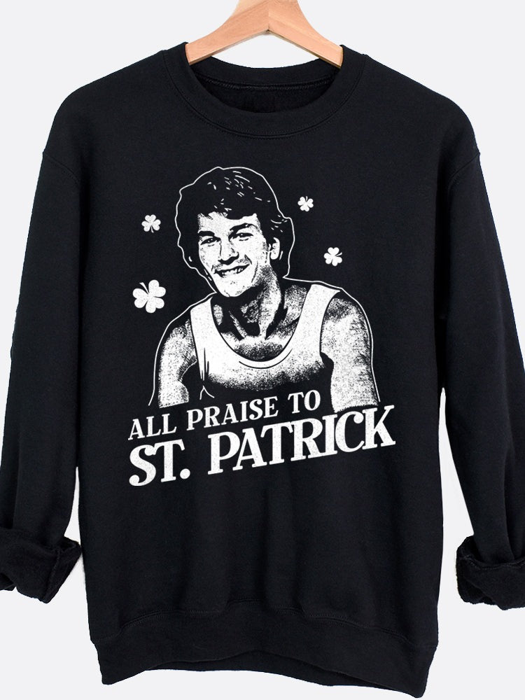 All Praise St. Patrick Graphic Sweatshirt
