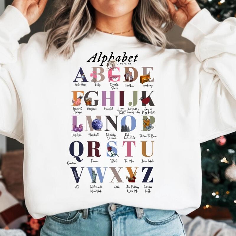 Alphabet Tay Version 4 Graphic Shirt, For Teacher TShirt, Sweatshirt, Hoodie Crewneck Fit Crewneck Fit