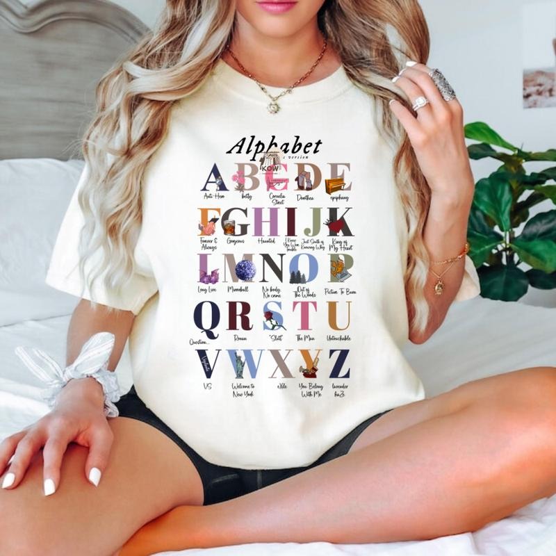 Alphabet Tay Version 4 Graphic Shirt, For Teacher TShirt, Sweatshirt, Hoodie Crewneck Fit Crewneck Fit