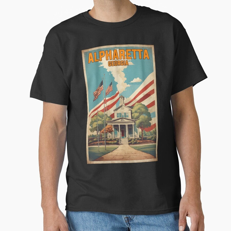 Alpharetta Georgia Usa Vintage Travel Tourism Classic T Shirt