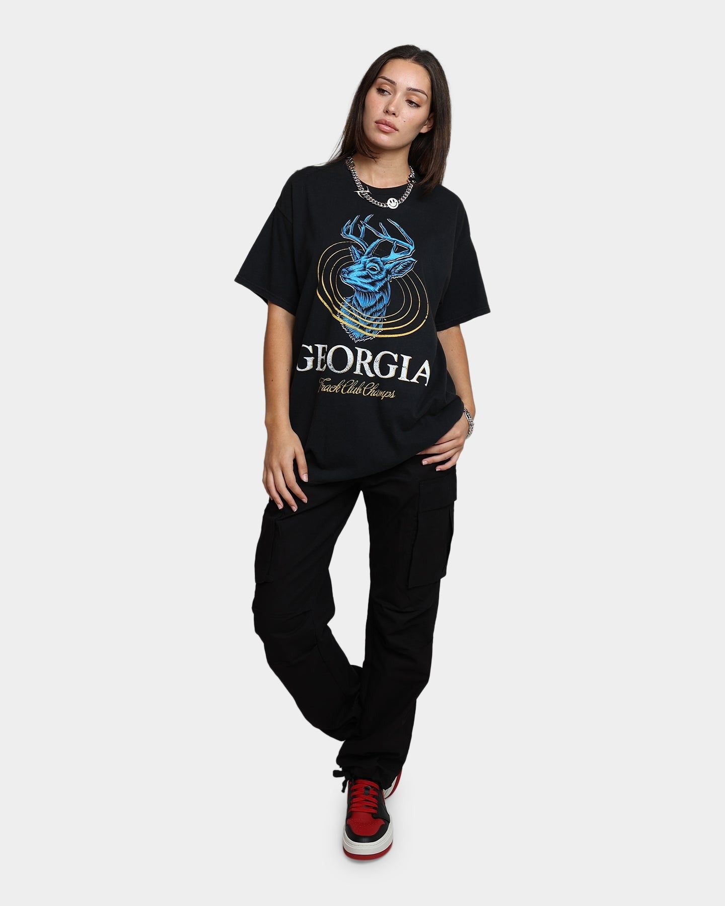 American Thrift Georgia Vintage T-Shirt Black Wash Style001