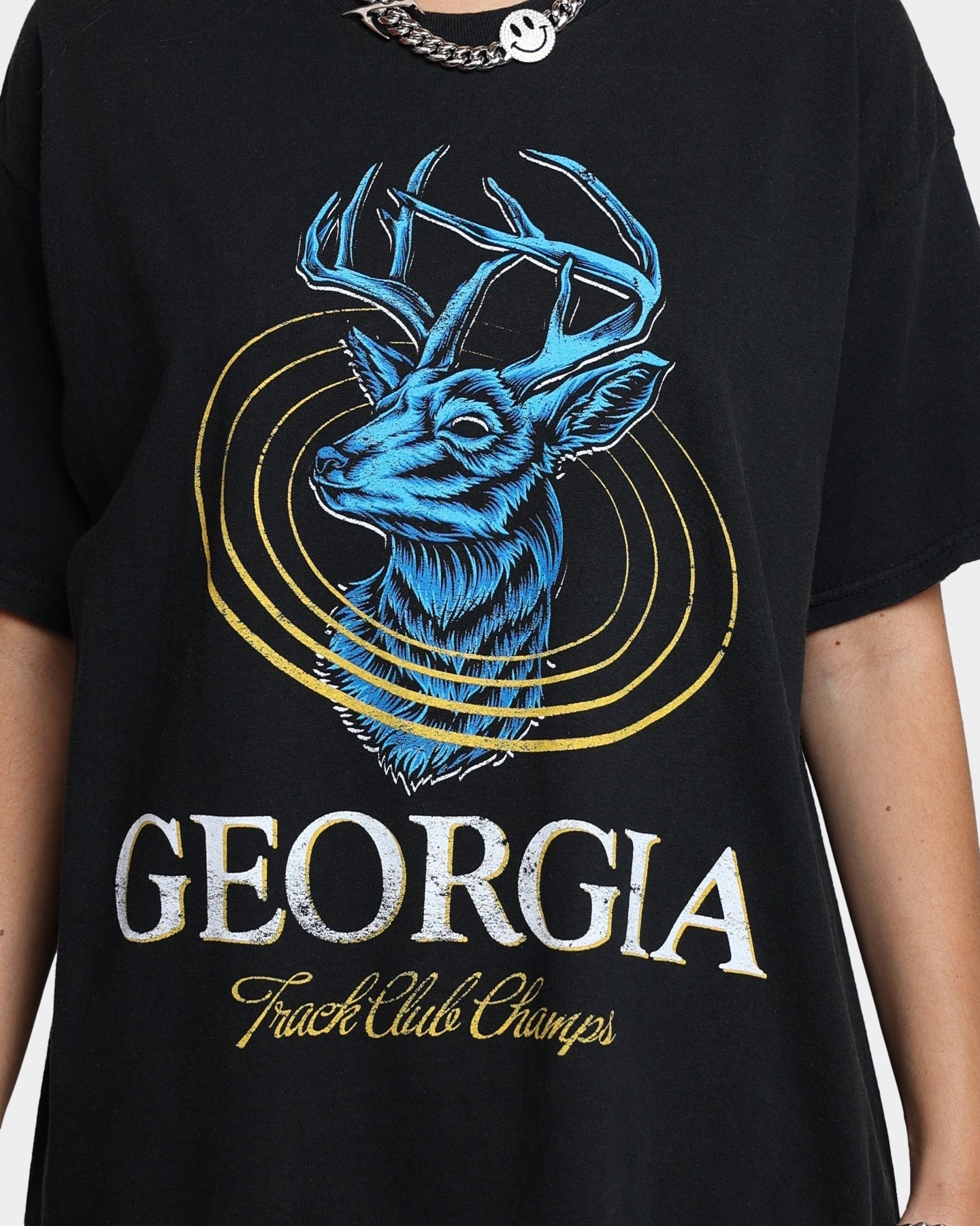 American Thrift Georgia Vintage T-Shirt Black Wash Style001