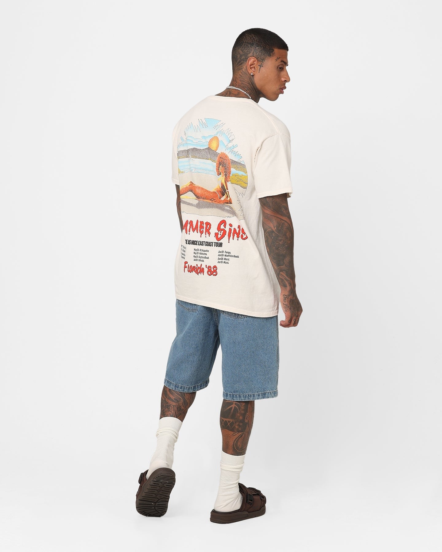 American Thrift Summer Sins Vintage T-Shirt Off White
