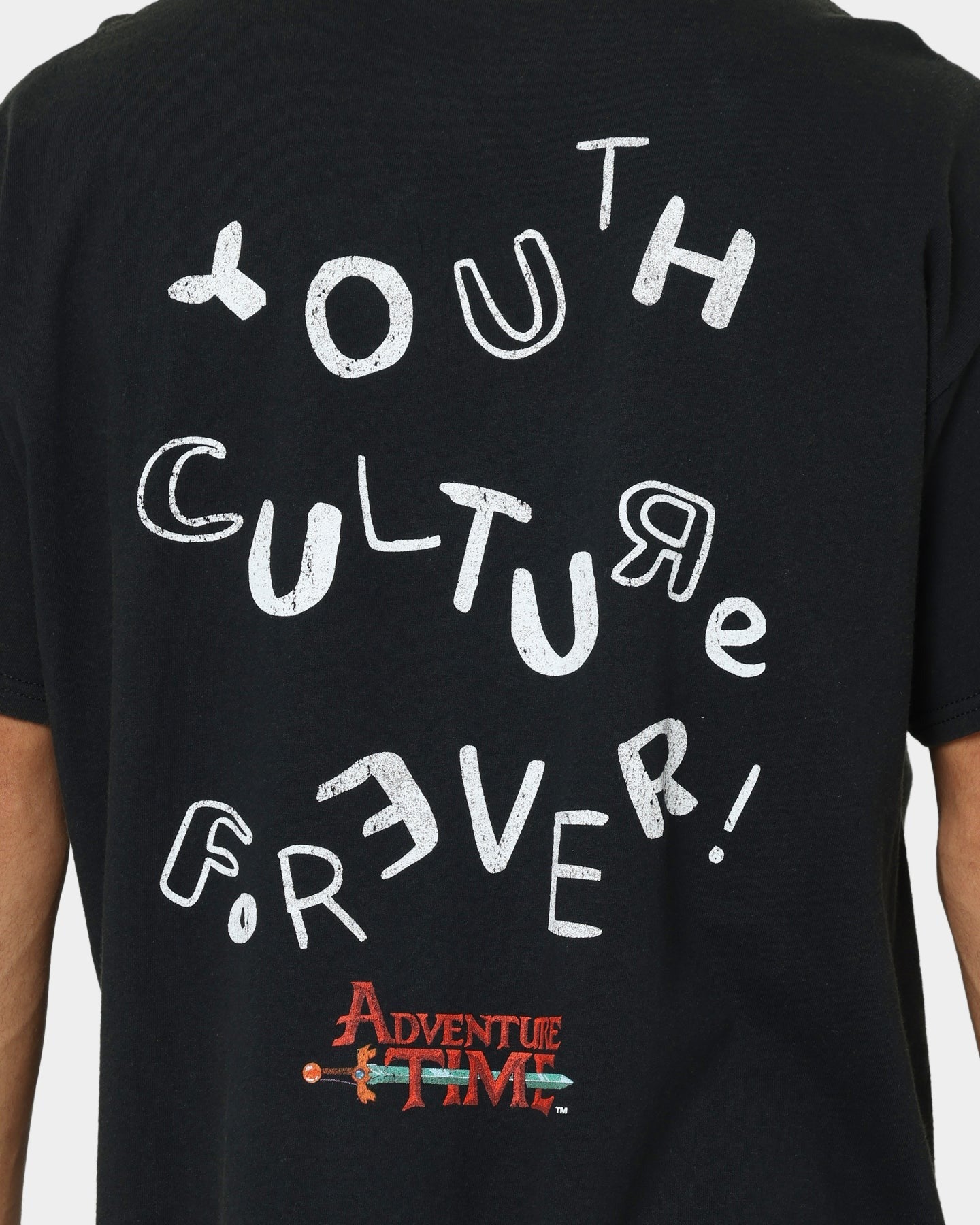 American Thrift X Adventure Time Finn The Human Vintage T-Shirt Black Wash