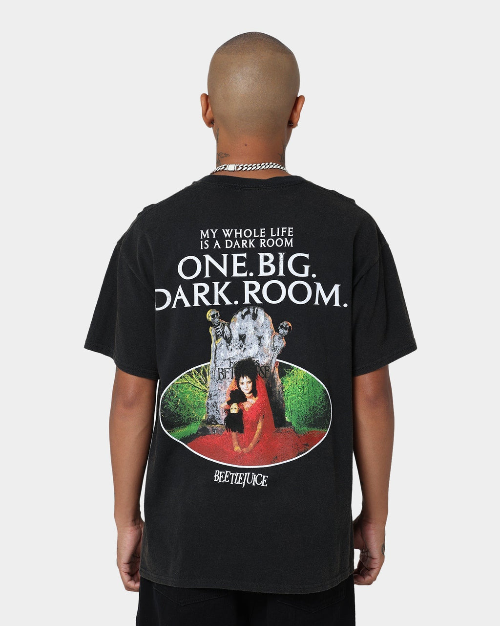 American Thrift X Beetlejuice Lydia Vintage T-Shirt Vintage Black