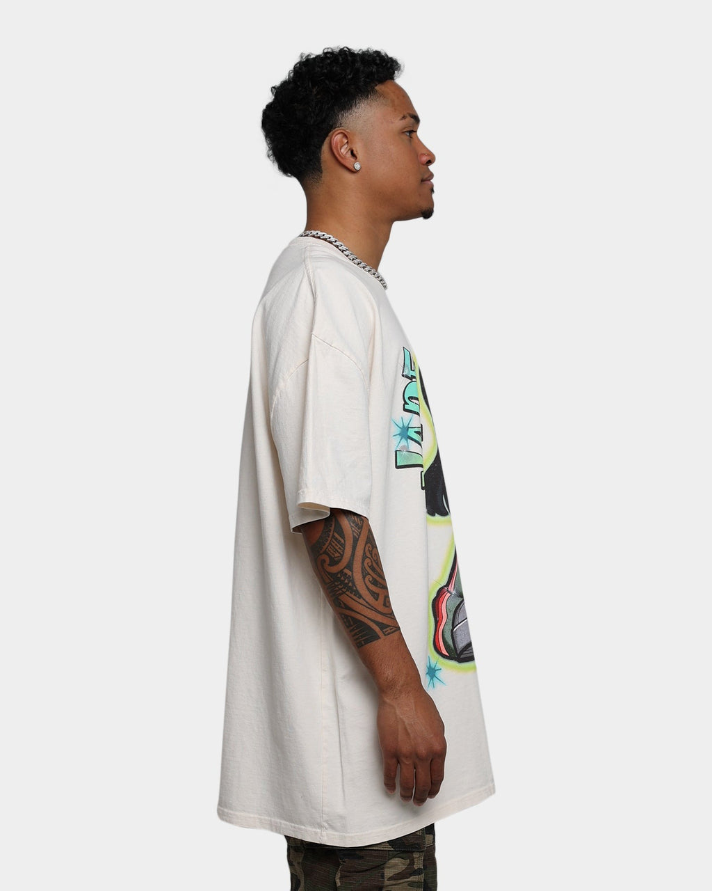 American Thrift X Bratz Jade Heavyweight Vintage T-Shirt Off White