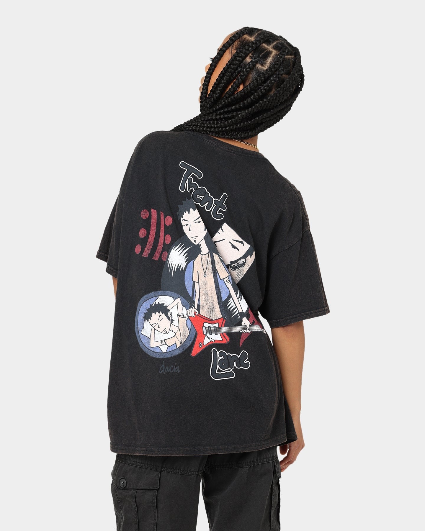 American Thrift X Daria Trent Lane Vintage T-Shirt Black Style001