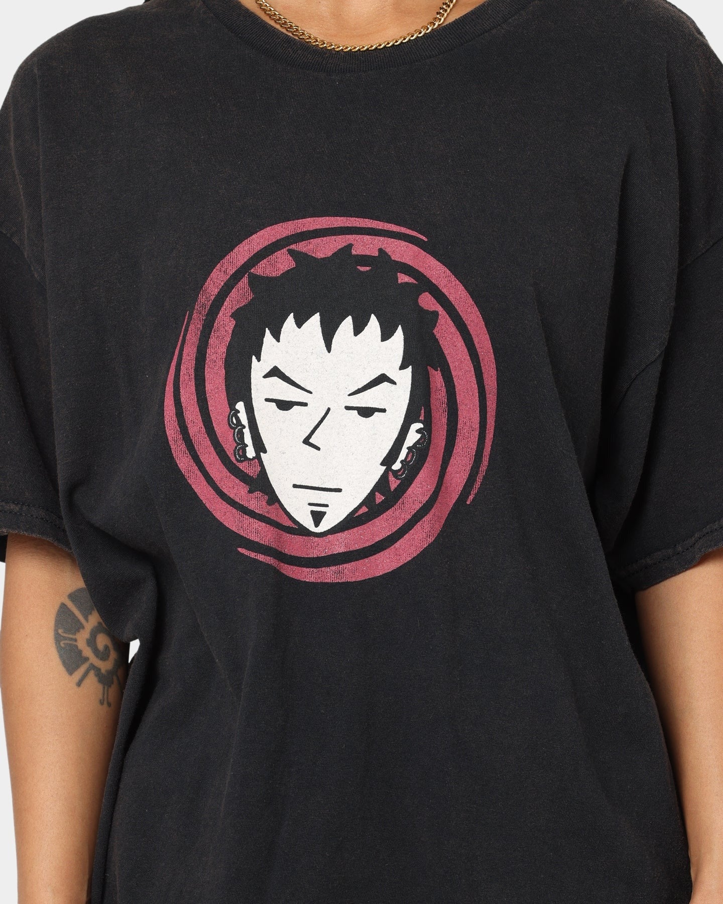 American Thrift X Daria Trent Lane Vintage T-Shirt Black Style001