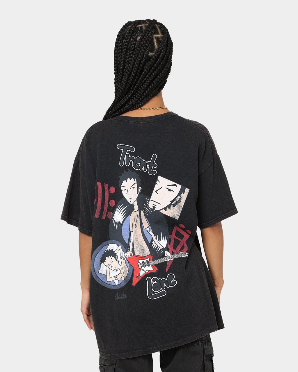American Thrift X Daria Trent Lane Vintage T-Shirt Black Style001