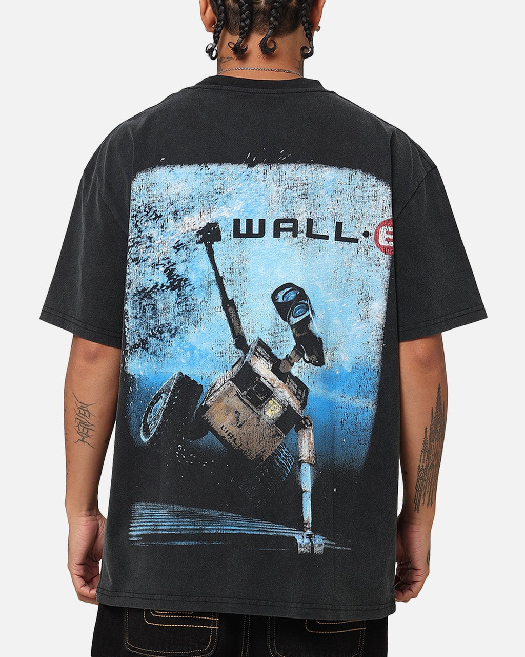 American Thrift X Pixar Wall.E Heavy T-Shirt Vintage Black