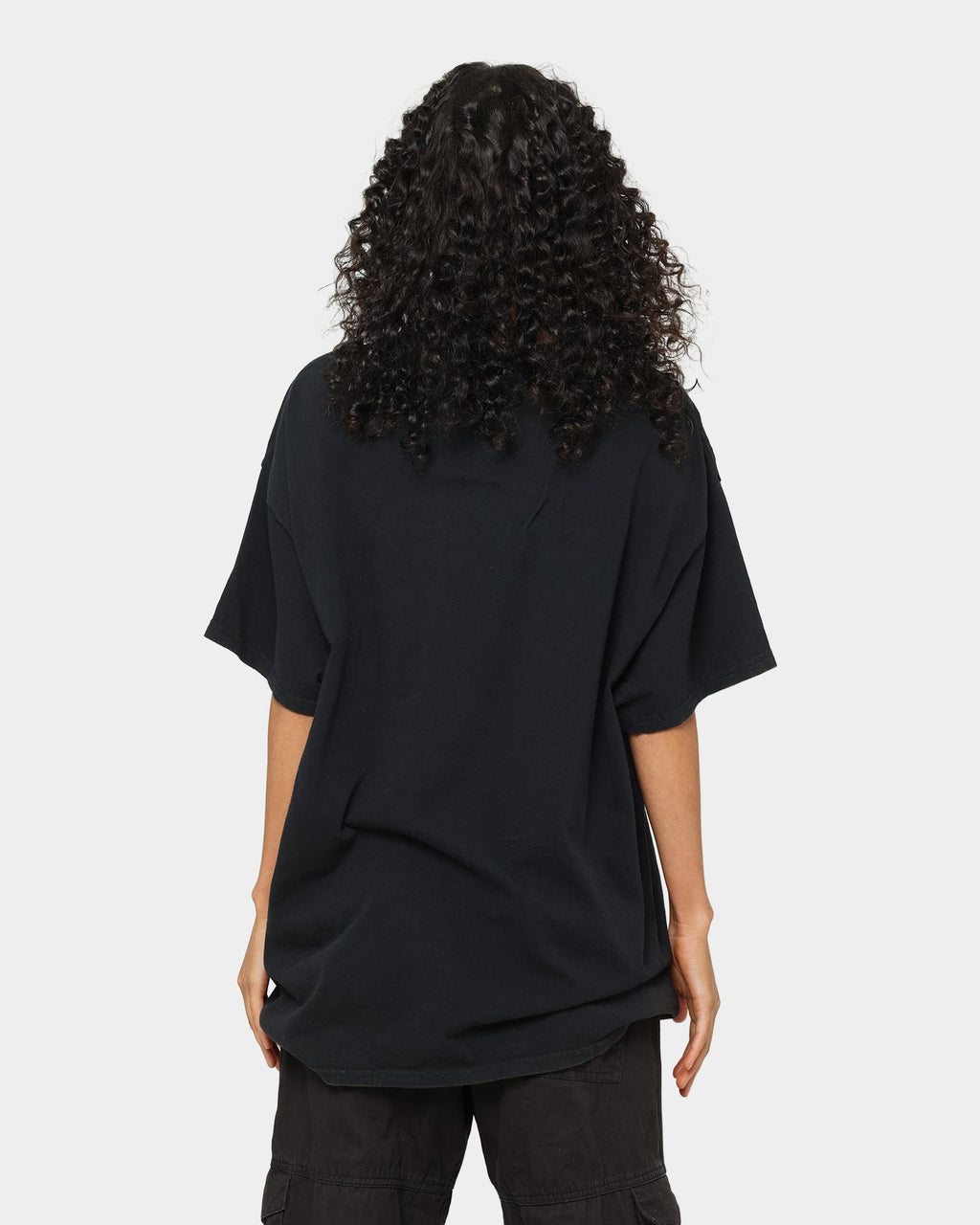 American Thrift X Robotech VFIJ Vintage T-Shirt Washed Black Style001