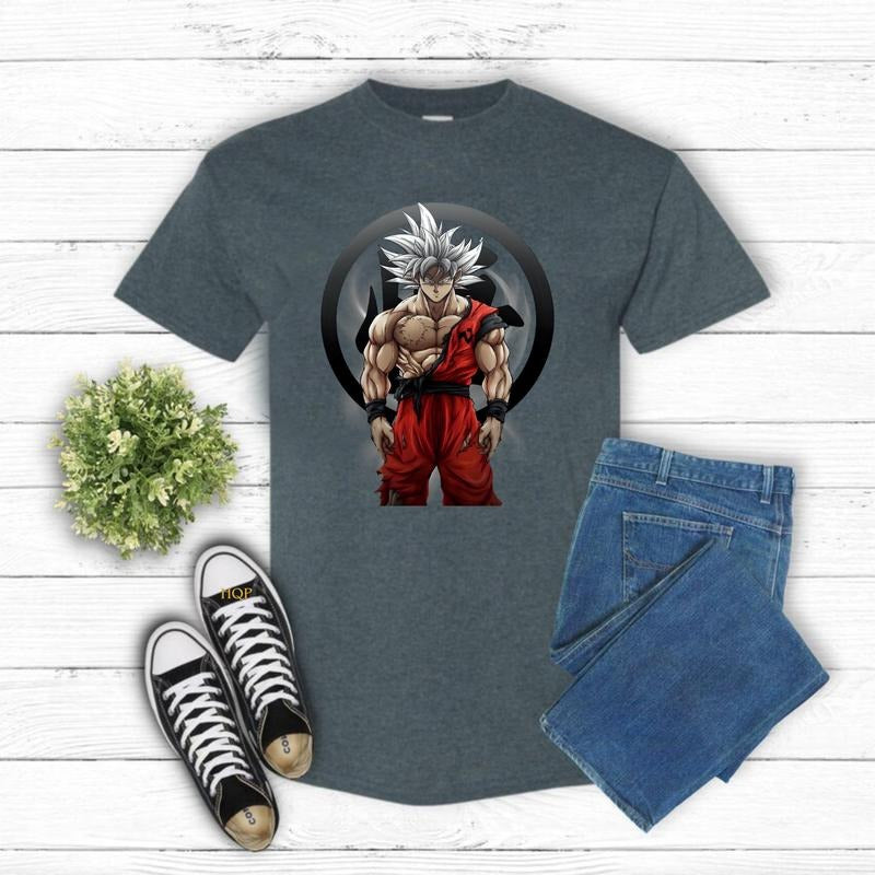 Angel Goku Shirt, Akira Toriyama Tribute  2Sides Unisex T-Shirt - 100% US Cotton Classic Fit Tee Casual Fabric