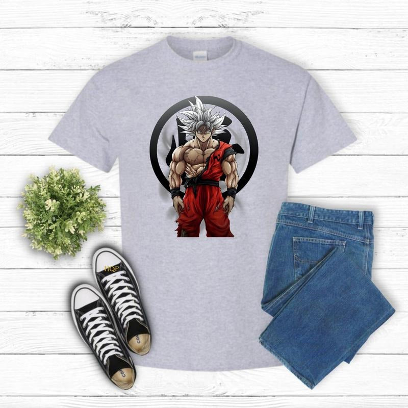 Angel Goku Shirt, Akira Toriyama Tribute  2Sides Unisex T-Shirt - 100% US Cotton Classic Fit Tee Casual Fabric