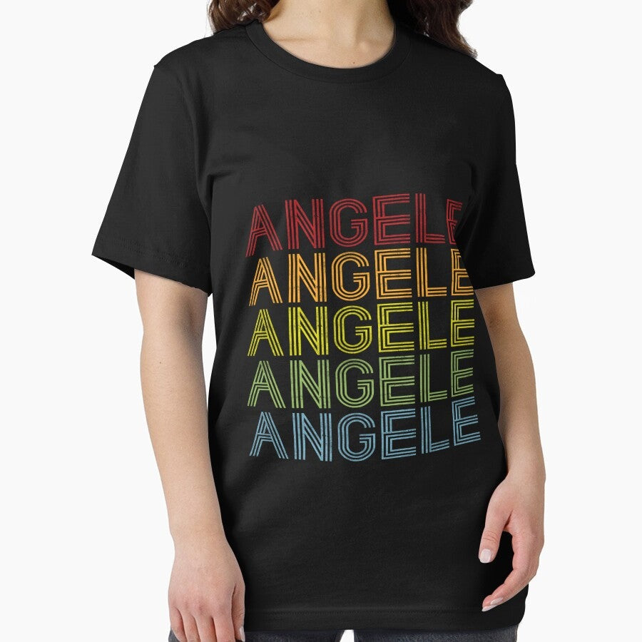 Angele Name T Shirt - Angele Vintage Retro Angele Name Gift Item Tee Essential T-Shirt