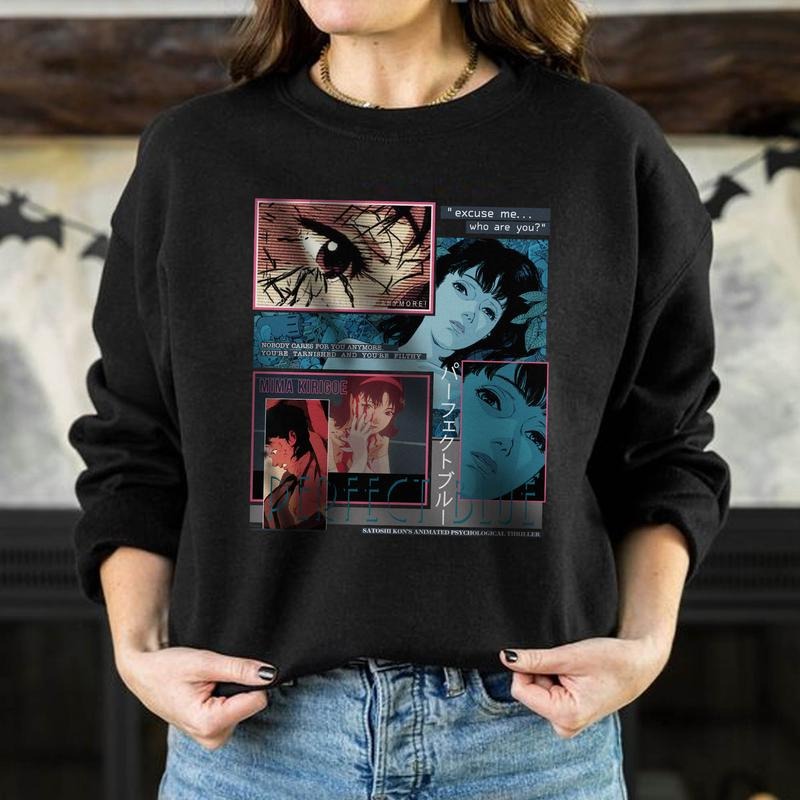 Anime PERFECT BLUE T-shirt - Perfect Blue Shirt, Perfect Blue Vintage Tees, Perfect Blue Retro Shirt, Long Sleeve Shirt, Perfect Blue Tee,Anime Unisex Sweatshirt hoodie T-shirt, Gift for Lovers Anime