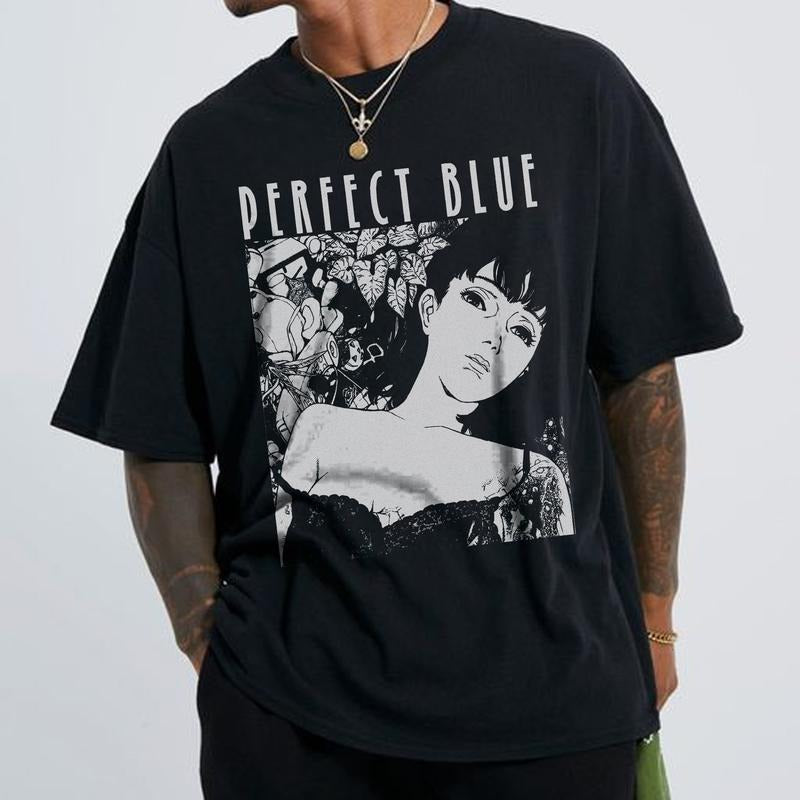 Anime Perfect Blue Vintage shirt, Perfect Blue Shirt, Perfect Blue Vintage Tees, Perfect Blue Retro Shirt, Short Sleeve Shirt, Perfect Blue Tee,Anime Unisex Sweatshirt hoodie T-shirt, Gift for Lovers Anime style 001