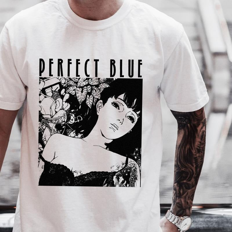 Anime Perfect Blue Vintage shirt, Perfect Blue Shirt, Perfect Blue Vintage Tees, Perfect Blue Retro Shirt, Short Sleeve Shirt, Perfect Blue Tee,Anime Unisex Sweatshirt hoodie T-shirt, Gift for Lovers Anime style 001