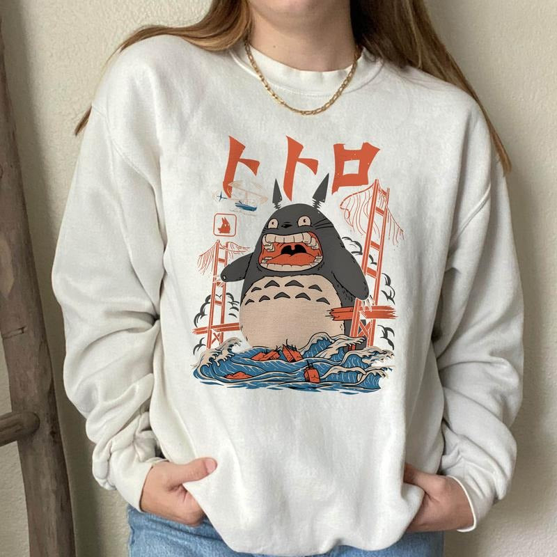 Anime Totoro Unisex T-Shirt, Totoro Japanese Shirt, Anime Lover Gift Shirt, Studio Ghibli Shirt, Gift For Anime Lover, Anime Graphic Tee, Anime Unisex Sweatshirt hoodie T-shirt
