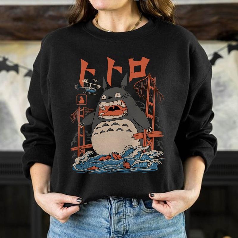 Anime Totoro Unisex T-Shirt, Totoro Japanese Shirt, Anime Lover Gift Shirt, Studio Ghibli Shirt, Gift For Anime Lover, Anime Graphic Tee, Anime Unisex Sweatshirt hoodie T-shirt