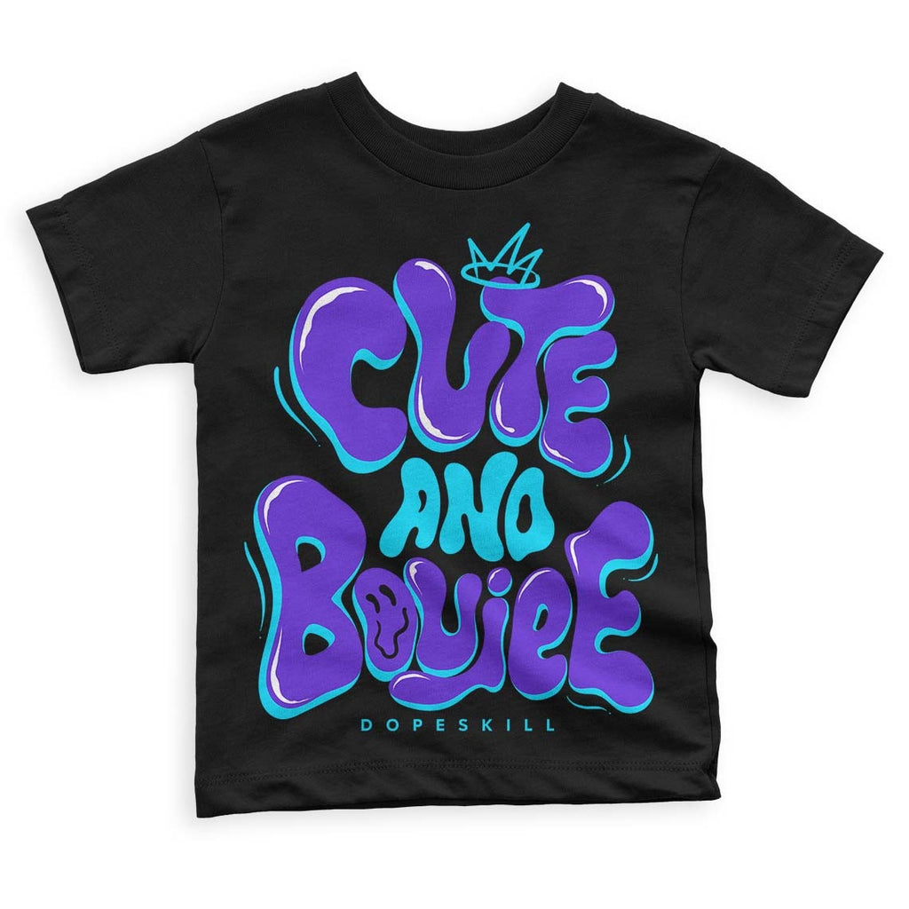 Aqua 6s DopeSkill Toddler Kids T-shirt Cute and Boujee Graphic