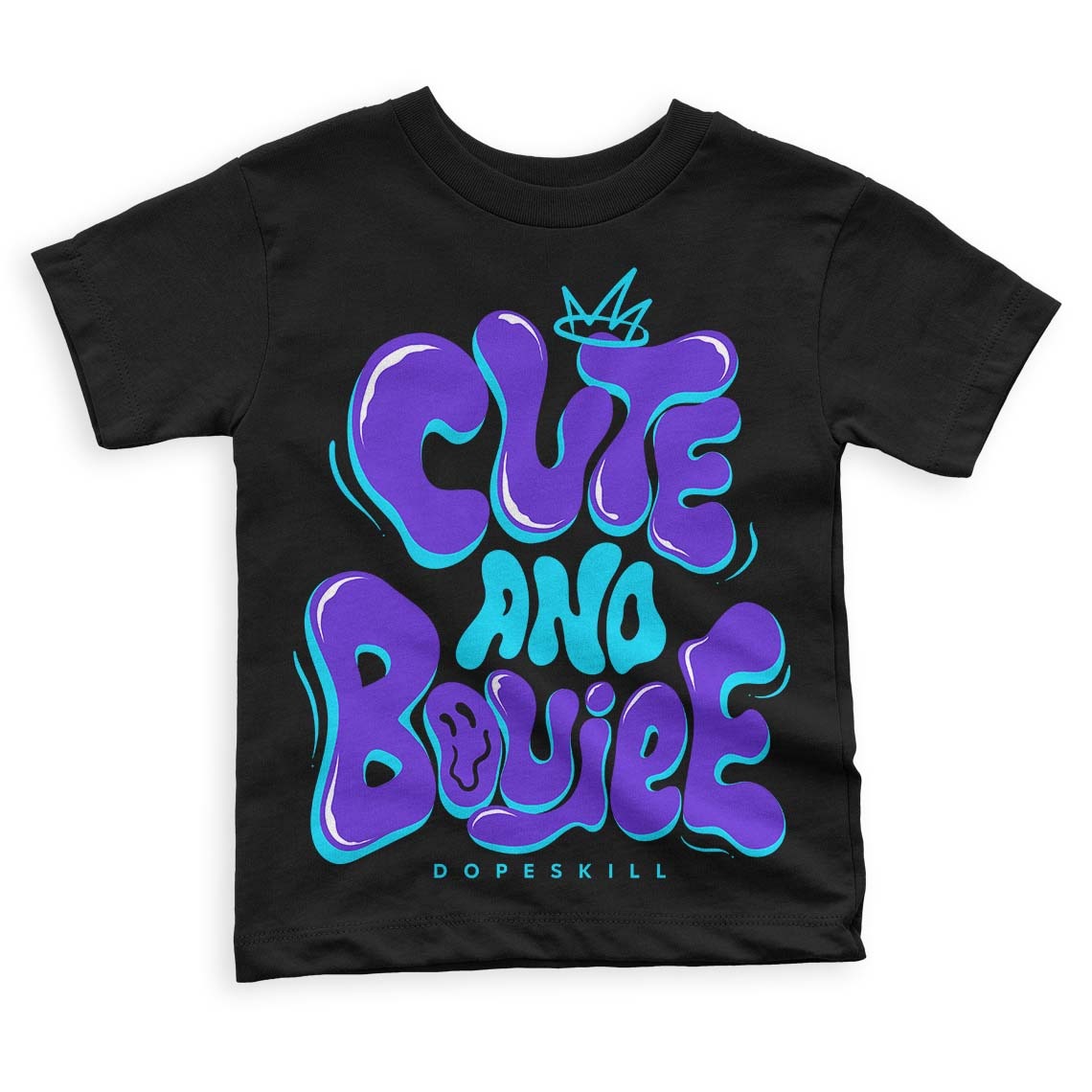 Aqua 6s DopeSkill Toddler Kids T-shirt Cute and Boujee Graphic