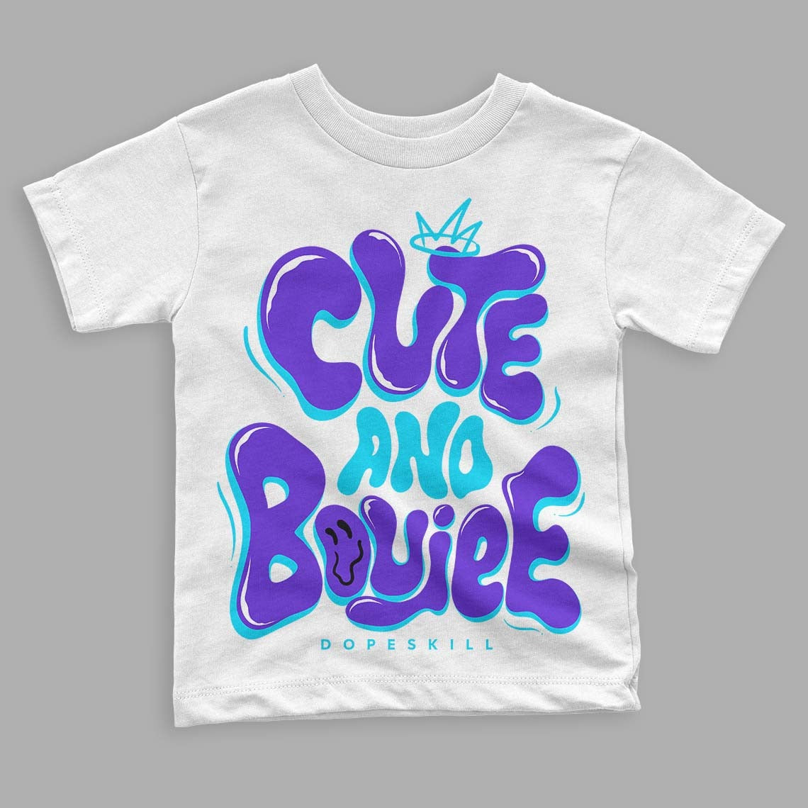Aqua 6s DopeSkill Toddler Kids T-shirt Cute and Boujee Graphic
