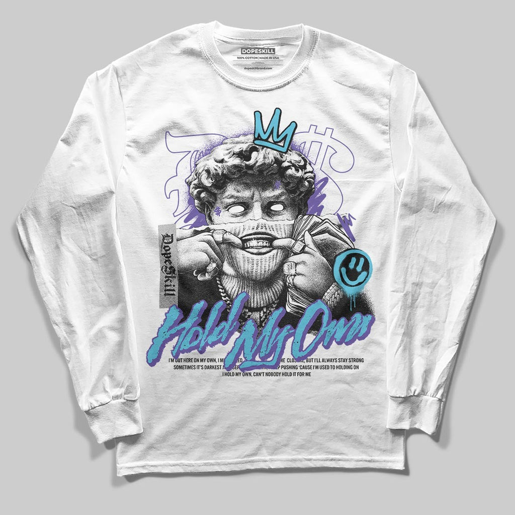 Aqua 8s DopeSkill Long Sleeve T-Shirt In My Way Graphic