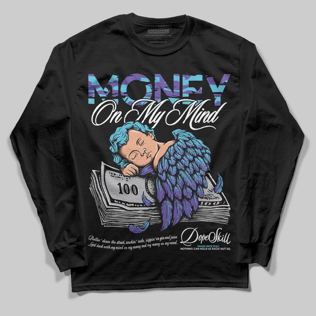 Aqua 8s DopeSkill Long Sleeve T-Shirt MOMM Graphic