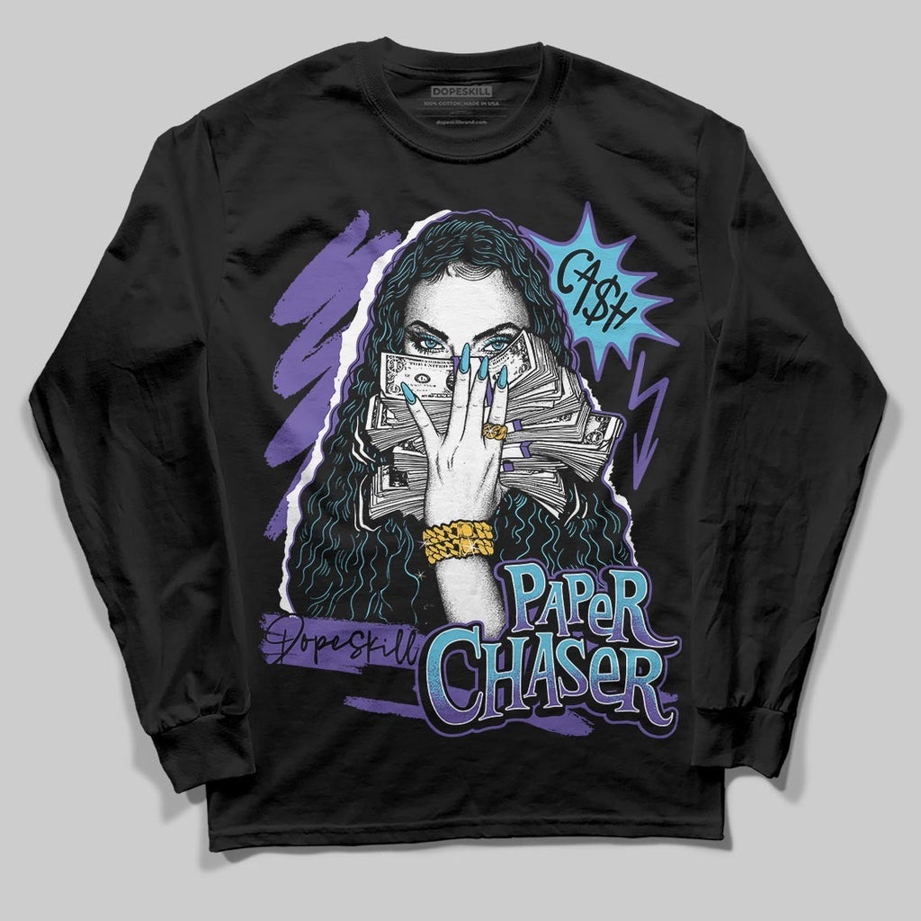 Aqua 8s DopeSkill Long Sleeve T-Shirt NPC Graphic