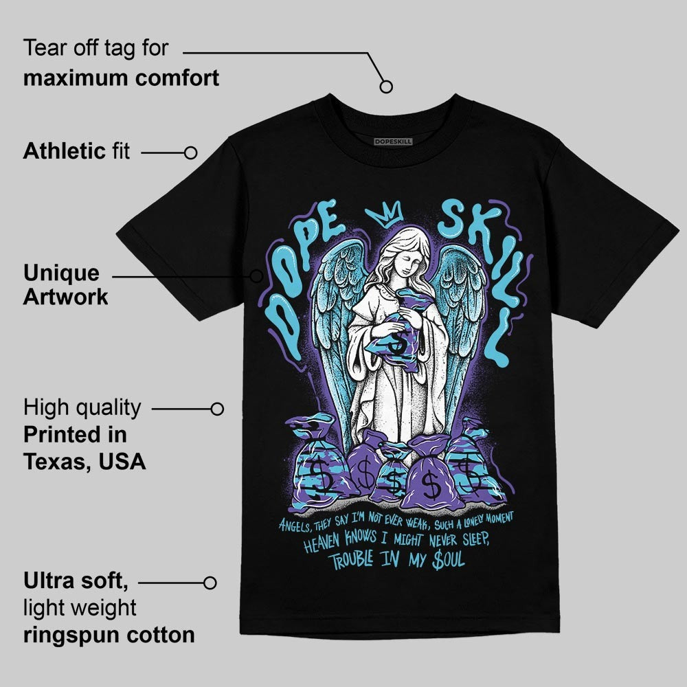 Aqua 8s DopeSkill T-Shirt Angels Graphic