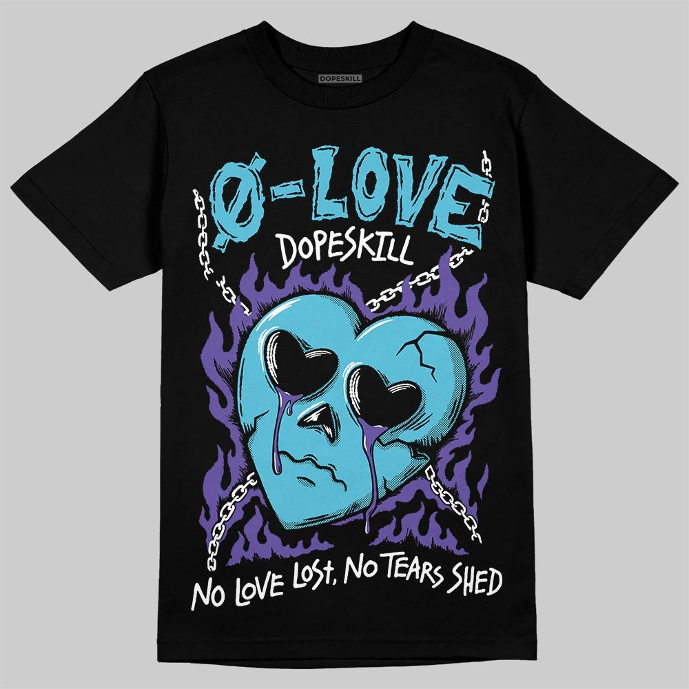 Aqua 8s DopeSkill T-Shirt Crying Heart Graphic