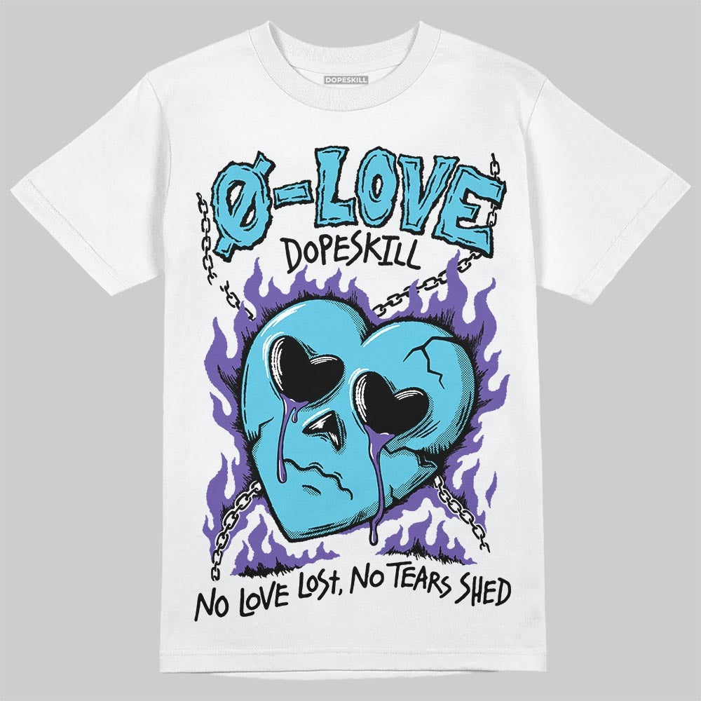 Aqua 8s DopeSkill T-Shirt Crying Heart Graphic