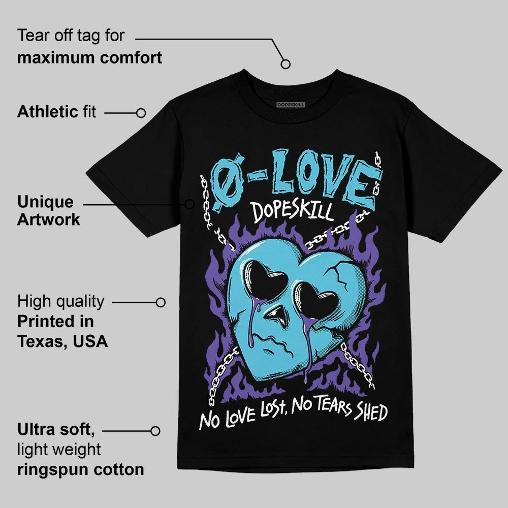 Aqua 8s DopeSkill T-Shirt Crying Heart Graphic
