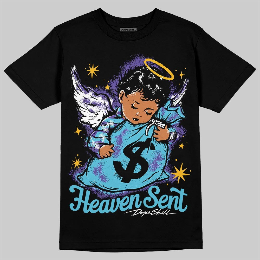 Aqua 8s DopeSkill T-Shirt Heaven Sent Graphic