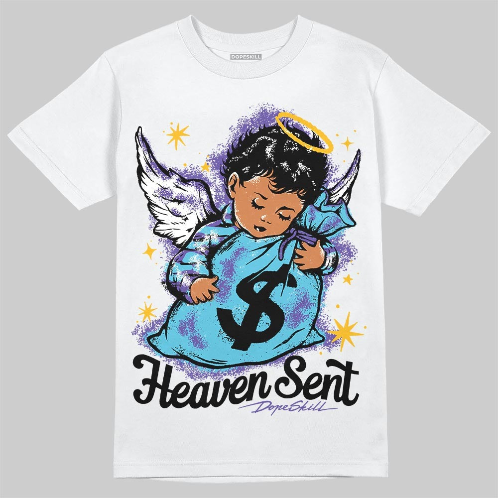 Aqua 8s DopeSkill T-Shirt Heaven Sent Graphic