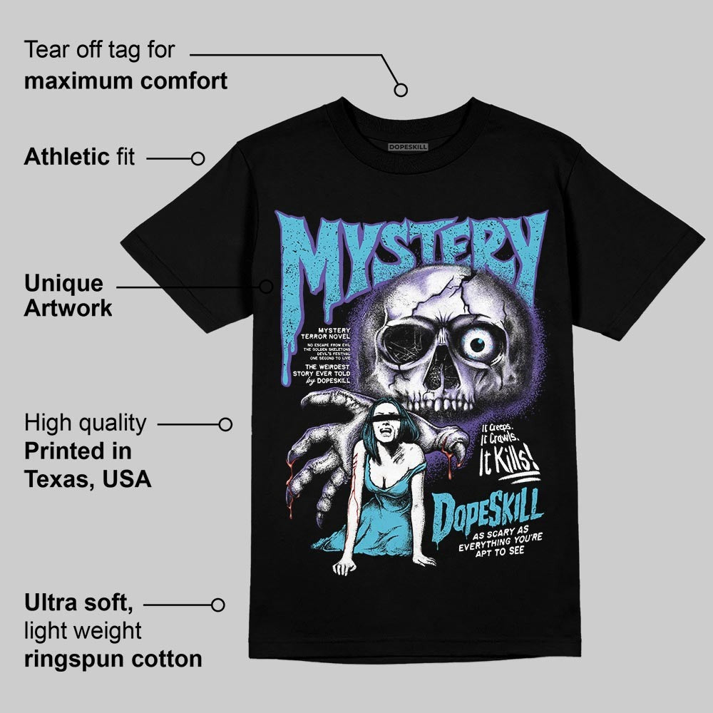 Aqua 8s DopeSkill T-Shirt Mystery Ghostly Grasp Graphic