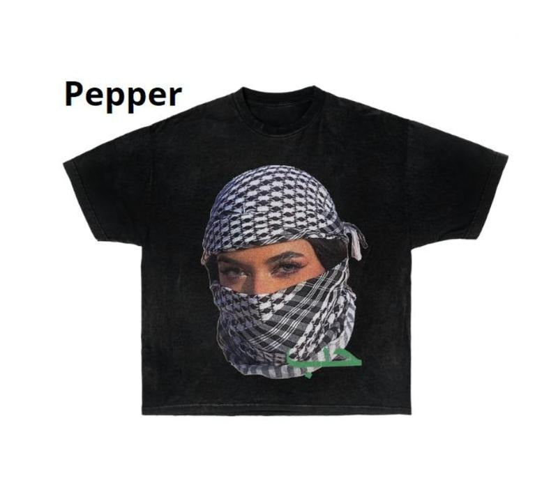 Arab V2 T-Shirt Cotton Unisex T-Shirt, Crew Neck, Size S- 3XL, Menswear Top, Womenswear Top Underwear Streetwear Tshirt Round Neck Tropical Casual