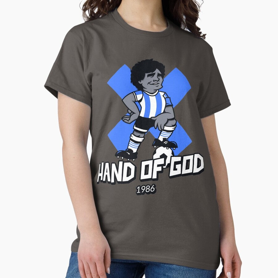 Argentina Team Soccer Football Hand of God Championship 1986 Gift Classic T-Shirt
