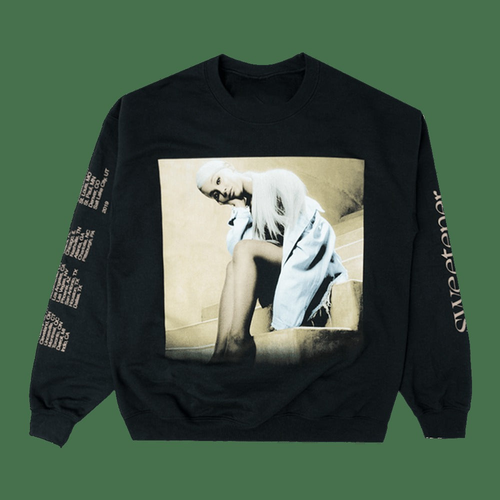 Ariana Merch Ariana Sweetener Staircase Black Sweatshirt Music Gifts For Fans