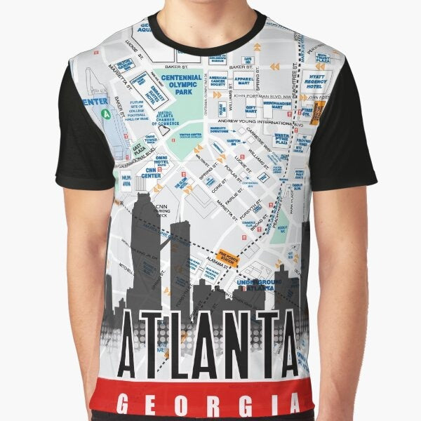 Atlanta Georgia, peach state fan, Grady baby, a-town, souvenir, travel Graphic T-Shirt