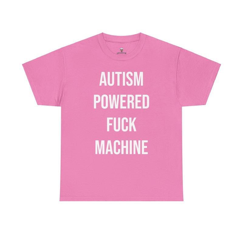 Autism Powered Tee - Funny Cotton Streetwear Tshirt, Unisex Cotton Graphic Shirt Casual