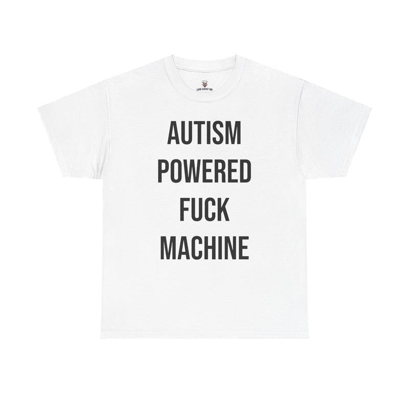 Autism Powered Tee - Funny Cotton Streetwear Tshirt, Unisex Cotton Graphic Shirt Casual