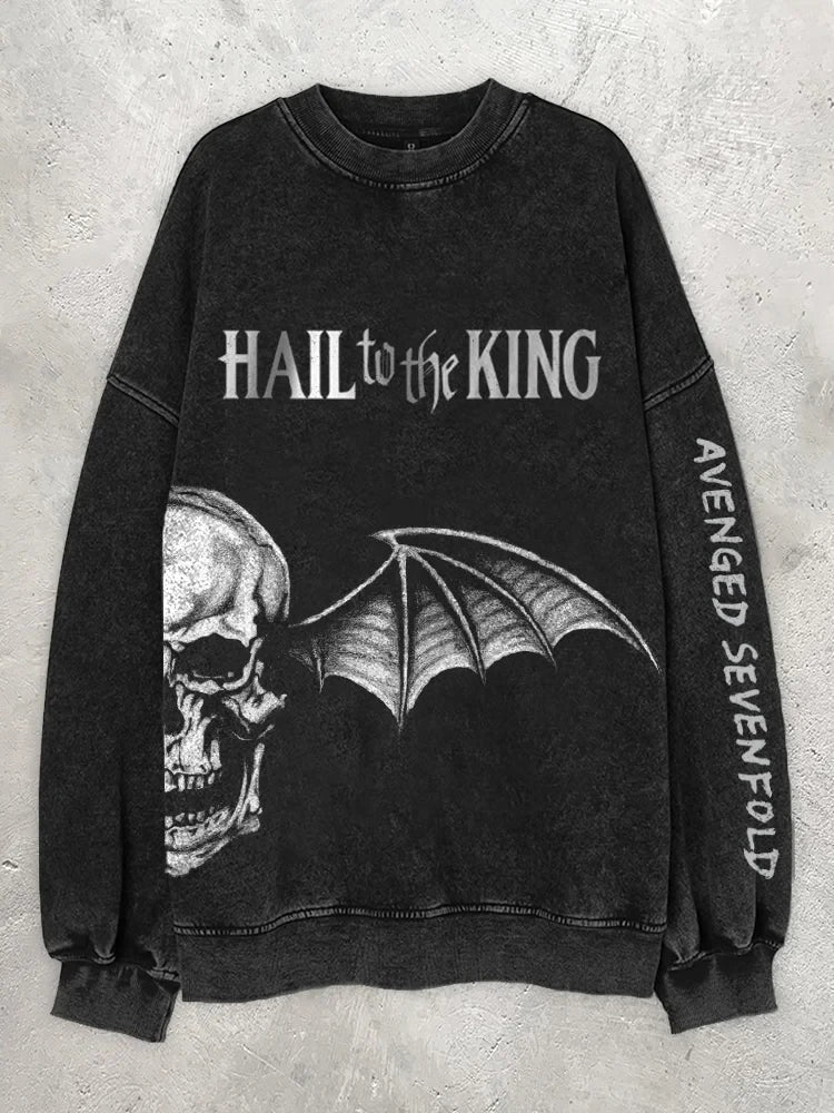 Avenged Sevenfold Merch Avenged Sevenfold Bat Skull Sweatshirt Gifts For Music Fans