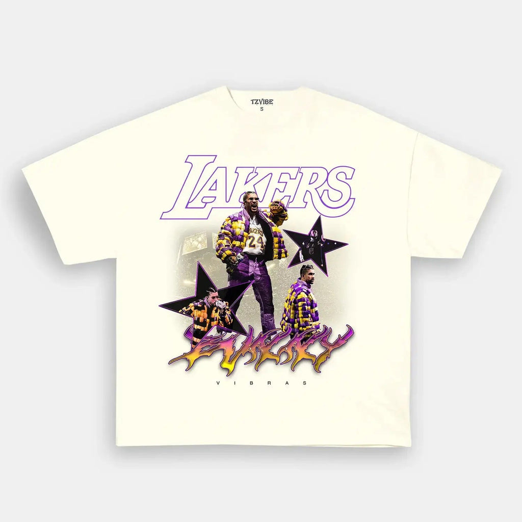 BAD BUNNY x LAKERS VINTAGE TEE Style001