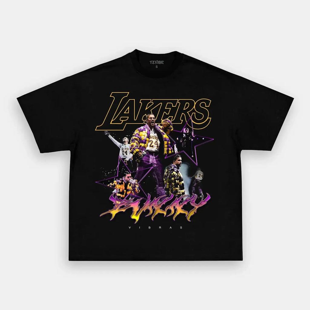 BAD BUNNY x LAKERS VINTAGE TEE Style001