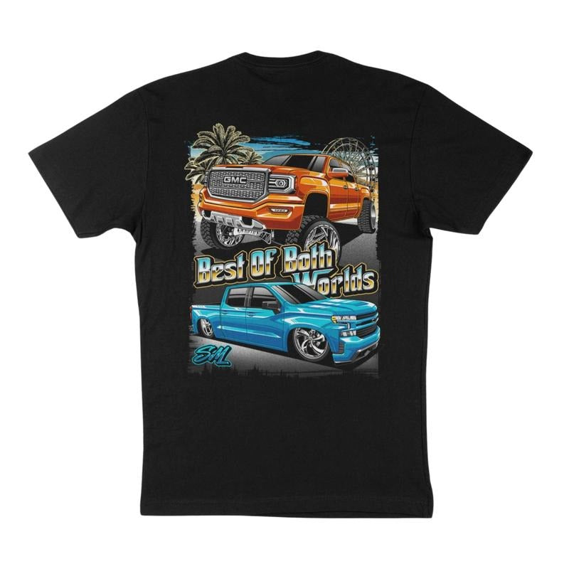 BEST OF BOTH WORLDS Tee, Pickup Truck Graphic Shirt, Men's Car Lover T-Shirt, Casual Automotive Apparel, Car Merch for Men