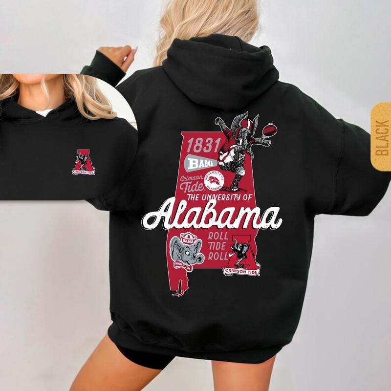 [BIG DEAL]Alabama Crimson Tide Graphite Vault State 2 Sides Hoodie & Sweatshirt, Unisex Hoodie & Sweatshirt, Sport Hoodie & Sweatshirt Fashion Menswea