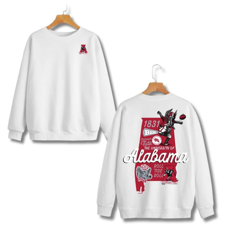 [BIG DEAL]Alabama Crimson Tide Graphite Vault State 2 Sides Hoodie & Sweatshirt, Unisex Hoodie & Sweatshirt, Sport Hoodie & Sweatshirt Fashion Menswea