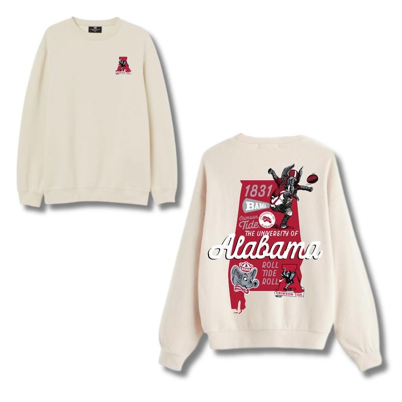 [BIG DEAL]Alabama Crimson Tide Graphite Vault State 2 Sides Hoodie & Sweatshirt, Unisex Hoodie & Sweatshirt, Sport Hoodie & Sweatshirt Fashion Menswea