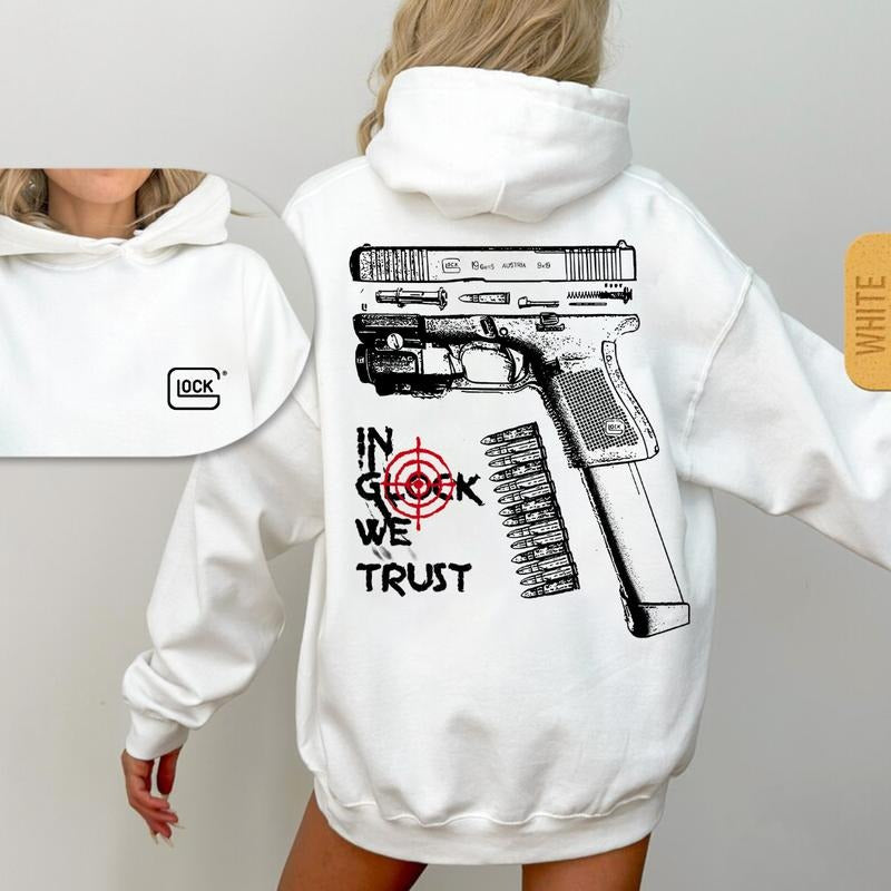 [BIG DEAL]Glok Cotton  2 Side-In Glok We Trust Hoodie & Sweatshirt, Unisex Hoodie & Sweatshirt, Sport Hoodie & Sweatshirt Casual Streetwear